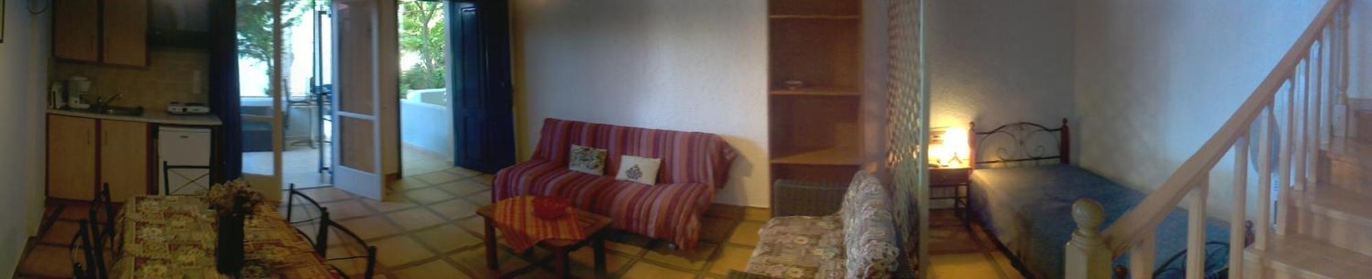 9 Musses Hotel Apartments Skala Mistegnon Habitación foto