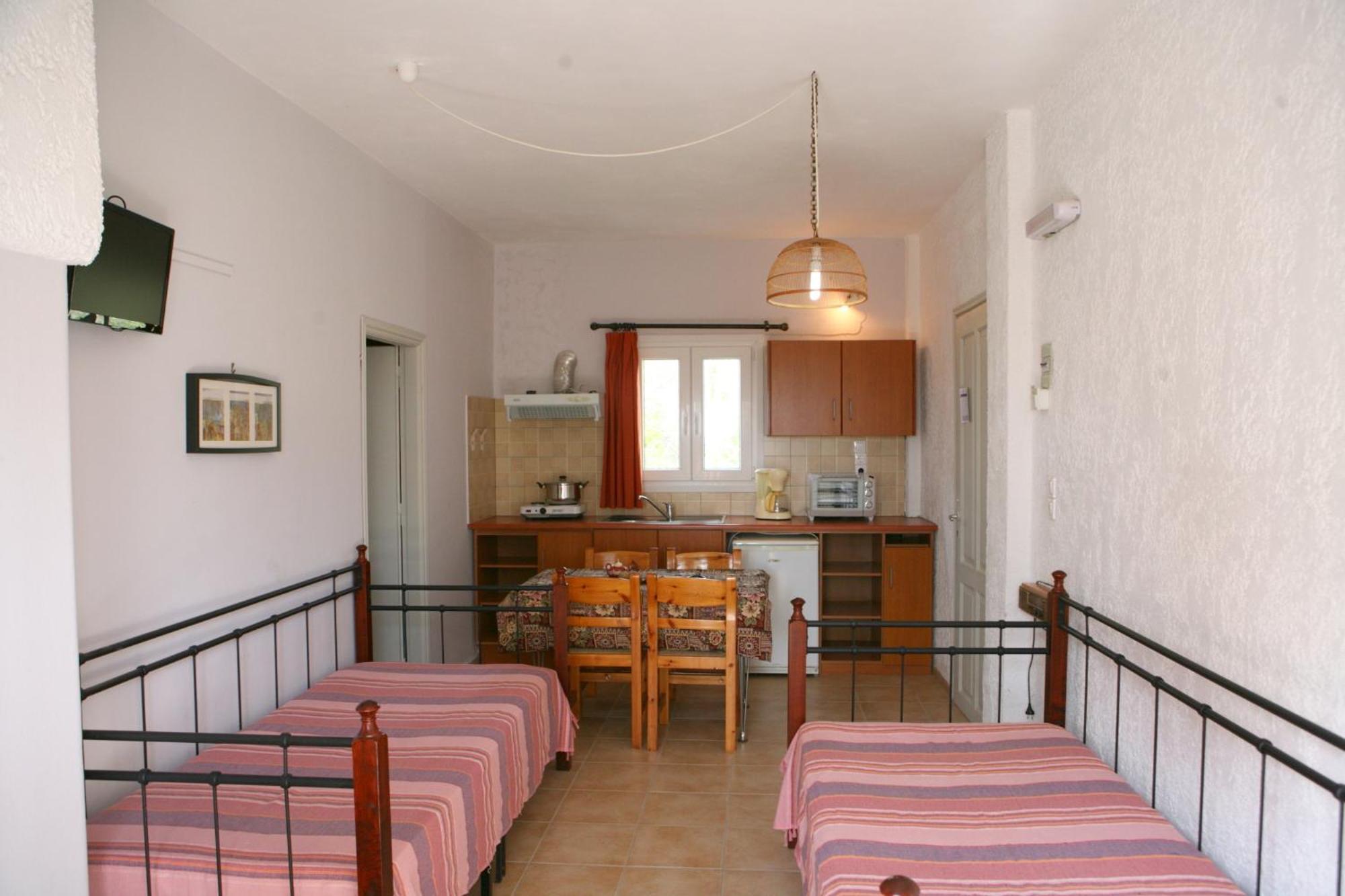 9 Musses Hotel Apartments Skala Mistegnon Habitación foto